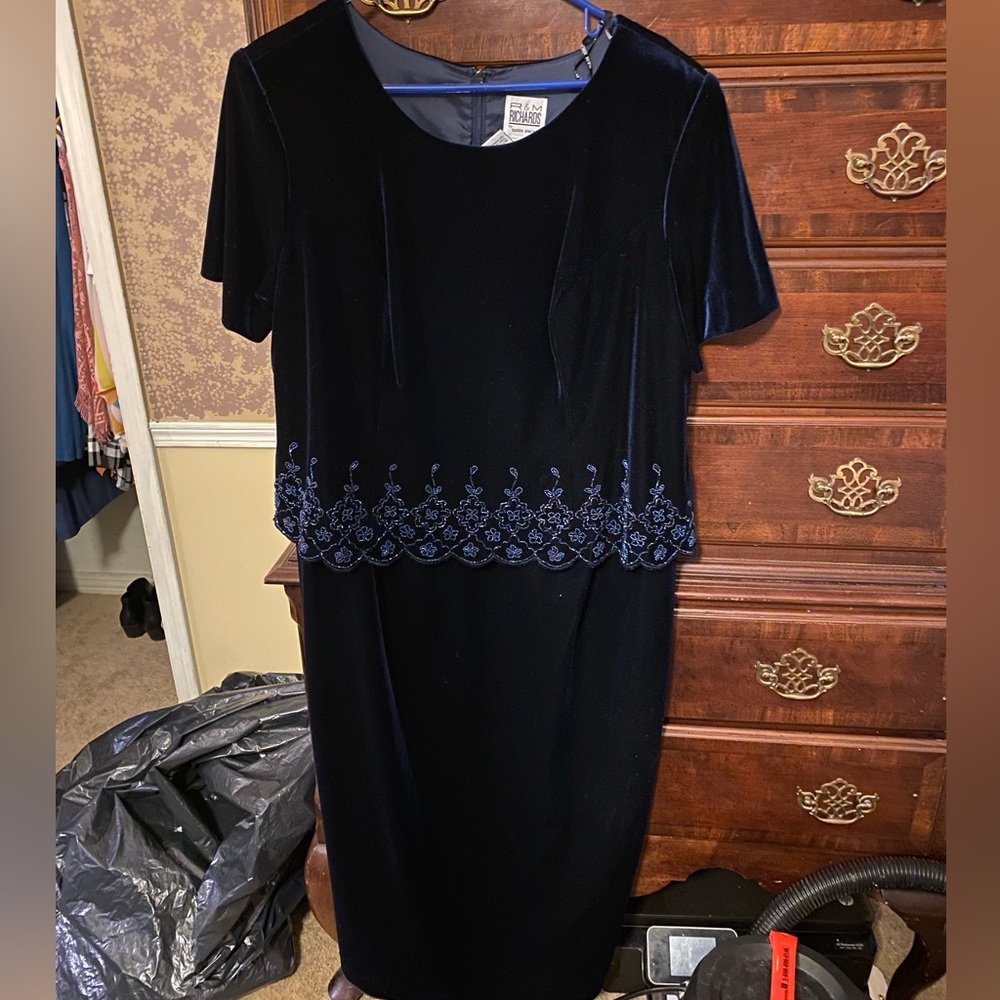 Velvet Dress Used for Grandmother of the bride dress